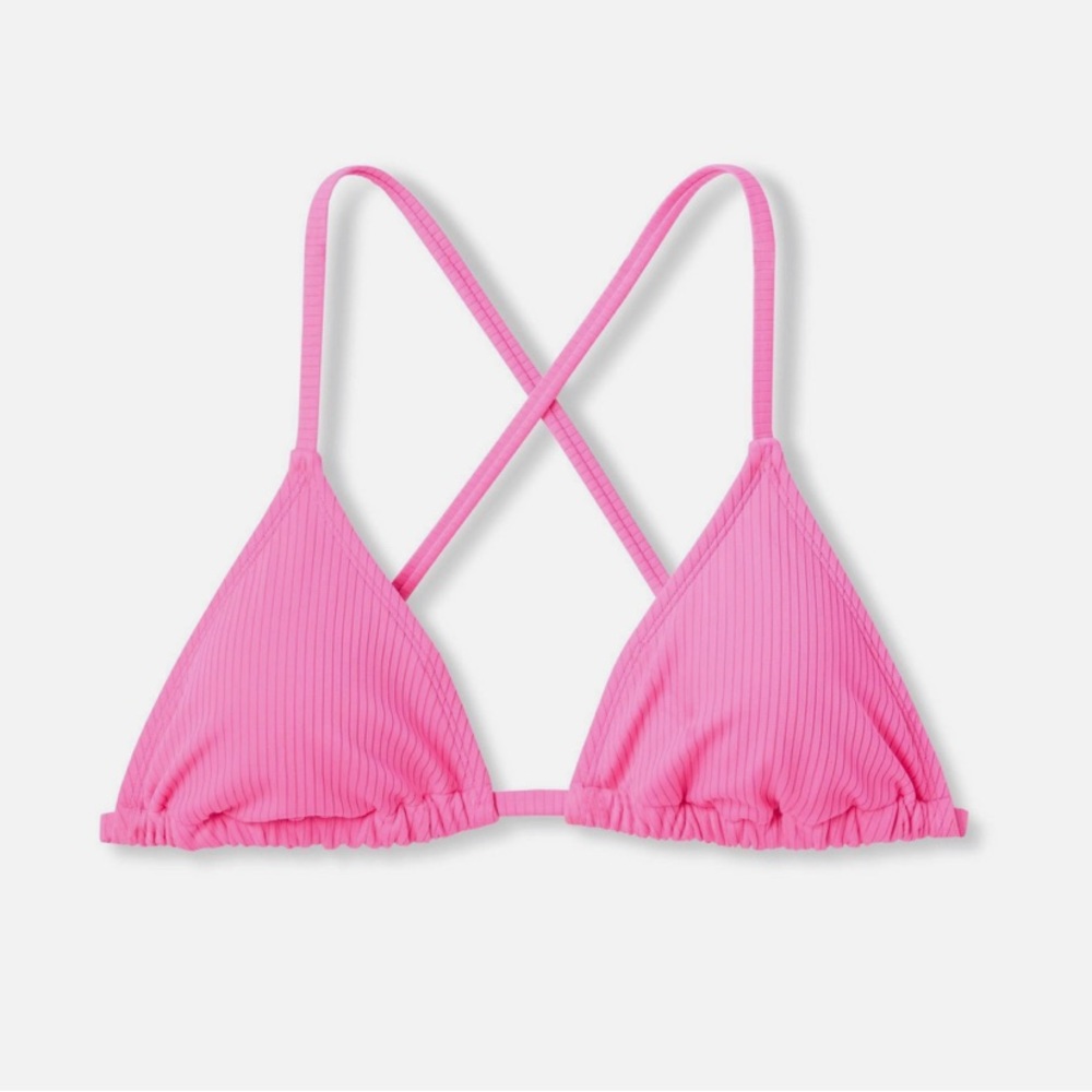 Pink Triangle Target Bikini Top - Picture 2 of 6